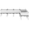 Garden Planter with Legs White - 160x120x42 cm | HipoMarket UK