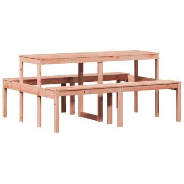 Sturdy Solid Wood Douglas Picnic Table - 160x134x75 cm