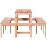 Sturdy Solid Wood Douglas Picnic Table - 160x134x75 cm