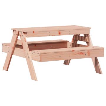 Kid's Wooden Picnic Table - Solid Douglas Wood | Hipomarket