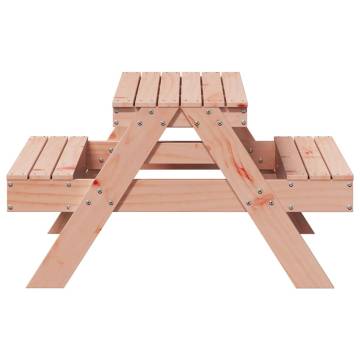 Kid's Wooden Picnic Table - Solid Douglas Wood | Hipomarket