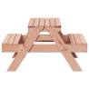 Kid's Wooden Picnic Table - Solid Douglas Wood | Hipomarket