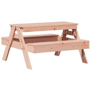 Kid's Wooden Picnic Table - Solid Douglas Wood | Hipomarket