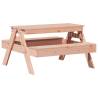 Kid's Wooden Picnic Table - Solid Douglas Wood | Hipomarket