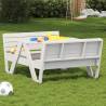 Picnic Table for Kids White 88x122x58 cm Solid Wood Pine Colour white Quantity in Package 1 