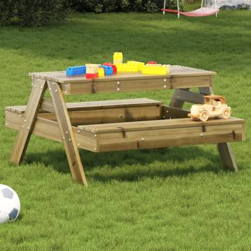 Kids Picnic Table 88x97cm - Impregnated Pine Wood