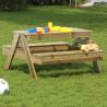 Picnic Table for Kids 88x97x52 cm Impregnated Wood Pine Colour natural impregnated Quantity in Package 1 