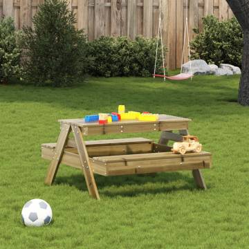 Kids Picnic Table 88x97cm - Impregnated Pine Wood