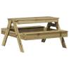 Kids Picnic Table 88x97cm - Impregnated Pine Wood