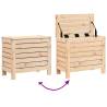 Garden Footstool - Solid Pine 62x31.5x52 cm | Hipo Market