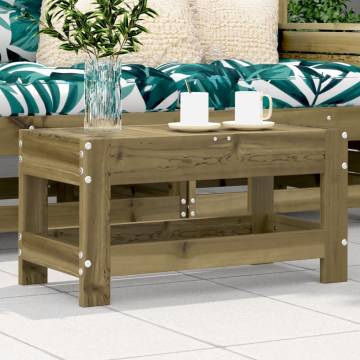 Garden Footstool - Impregnated Pine Wood | Hipomarket