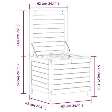 Solid Wood Garden Footstool - Durable & Versatile Design