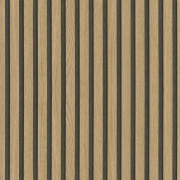 Noordwand Botanica Wooden Slats Wallpaper - Brown & Oak