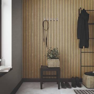 Noordwand Botanica Wooden Slats Wallpaper - Brown & Oak