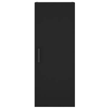 Stylish Highboard Black 34.5x34x180 cm | HipoMarket UK