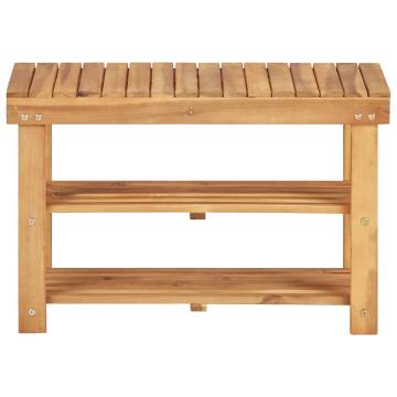 Shoe Rack 70x32x46 cm - Solid Acacia Wood | Hipomarket