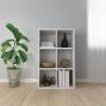 White Book Cabinet/Sideboard - 66x30x98 cm Engineered Wood