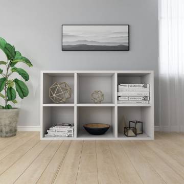 White Book Cabinet/Sideboard - 66x30x98 cm Engineered Wood