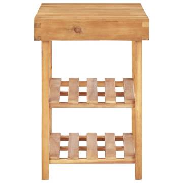 Shoe Rack 70x32x46 cm - Solid Acacia Wood | Hipomarket