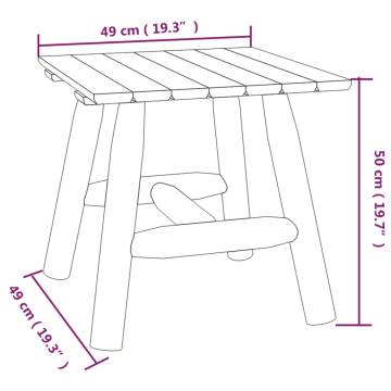 Stylish Solid Wood Side Table - 49x49x50 cm | HipoMarket