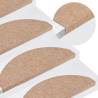 Self-Adhesive Stair Mats - 15 pcs Beige | HipoMarket