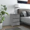 Bed Cabinets 2 pcs Concrete Grey 40x35x62.5 cm Engineered Wood Colour concrete grey Quantity in Package 2 