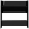 Wall Shoe Cabinet High Gloss Black - Space-Saving Design