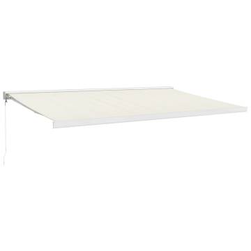 Retractable Awning Cream 5x3m - Durable Fabric & Aluminium