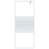 Walk-in Shower Wall White 80x195 cm - Clear ESG Glass