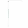 Walk-in Shower Wall White 80x195 cm - Clear ESG Glass