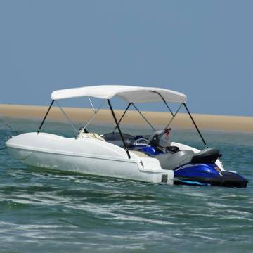 3 Bow Bimini Top White - Durable & UV Resistant Canopy