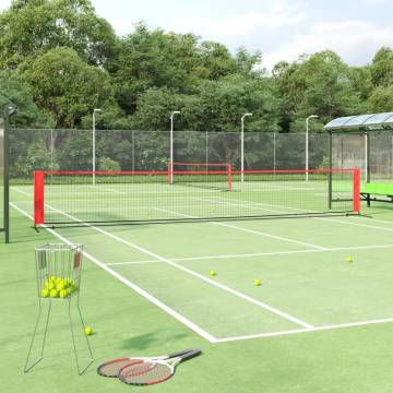 Tennis Net Black & Red 600x100 cm - Durable Polyester