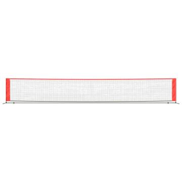 Tennis Net Black & Red 600x100 cm - Durable Polyester