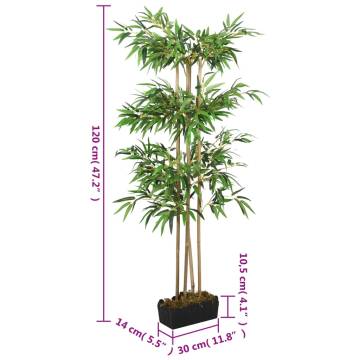 Artificial Bamboo Tree - 120 cm, 760 Leaves - Green Beauty