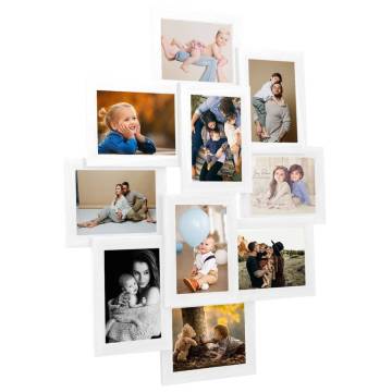 White Collage Photo Frame for 10x(10x15 cm) Pictures | HipoMarket