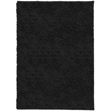 Shaggy Rug PAMPLONA High Pile Black 200x280 cm - Hipomarket