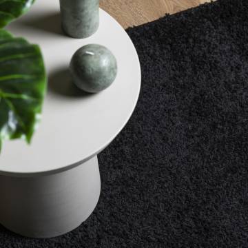 Shaggy Rug PAMPLONA High Pile Black 200x280 cm - Hipomarket