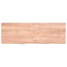 Light Brown Bathroom Countertop - Solid Oak Wood 120x40cm