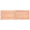 Light Brown Bathroom Countertop - Solid Oak Wood 120x40cm