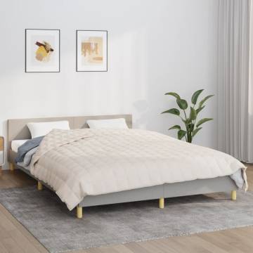 Weighted Blanket Light Cream 220x235 cm King | HipoMarket