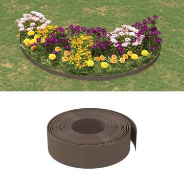 Durable Brown Garden Edging - 10m x 15cm | HipoMarket