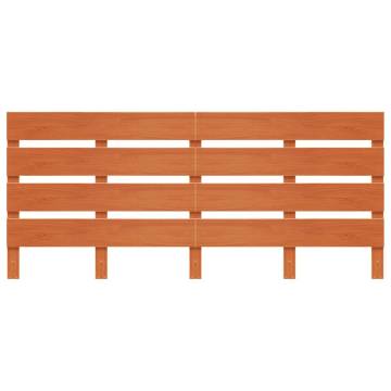 Stylish Wax Brown Headboard – Solid Pine Wood | Hipomarket