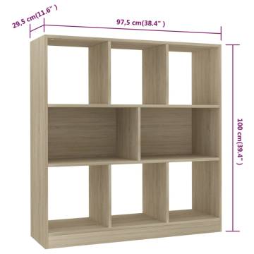 Book Cabinet Sonoma Oak - Stylish Storage | HipoMarket