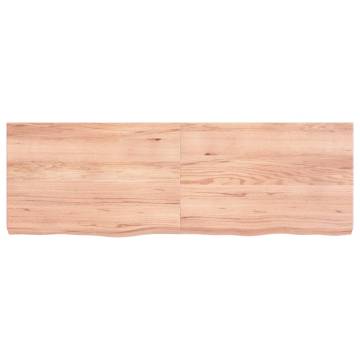 Solid Oak Table Top - Light Brown, 120x40cm | HipoMarket