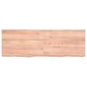 Solid Oak Table Top - Light Brown, 120x40cm | HipoMarket