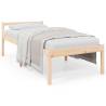 Small Single Bed Frame - Solid Pine Wood 75x190 cm