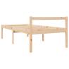 Small Single Bed Frame - Solid Pine Wood 75x190 cm