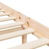 Small Single Bed Frame - Solid Pine Wood 75x190 cm