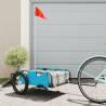 Bike Trailer Blue Oxford Fabric and Iron Colour blue Size 126 x 63 x 36 cm 