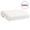 Tarpaulin White 5x6m 650g/m² - Heavy-Duty & Water-Resistant